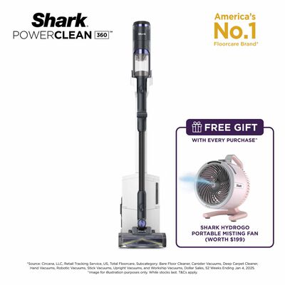 SHARK Powerclean 360 Cordless Vacuum Cleaner IW4271SMBK