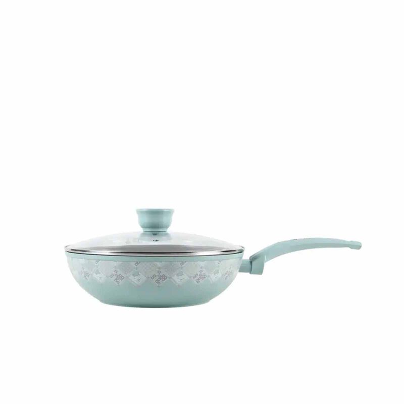 LA GOURMET Emerald Hill Collection 28cm Ceramic Wok With Lid LGEHC425126-image 1