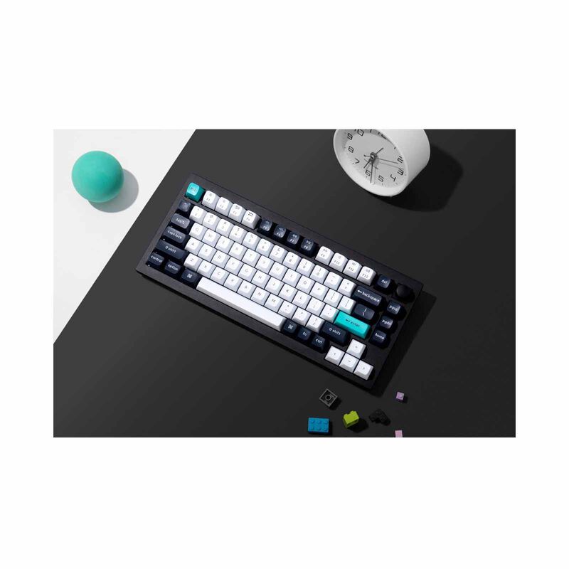 KEYCHRON Keychron Q1 Max 75% 81key, Carbon Black, Knob, Red Switch, Rgb Hot-swap Gateron Jupiter Switch KYCN-Q1M-M1-image 3