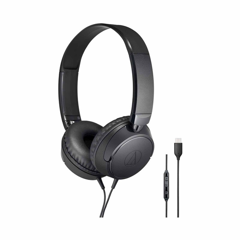 AUDIO TECH Usb Type-c Headphones (black) ATH-S120C BK-image 1
