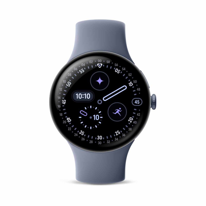 GOOGLE Pixel Watch 4 45mm Wifi Satin Moonstone Aluminium Case/moonstone Active Band GA10850-US-image 1