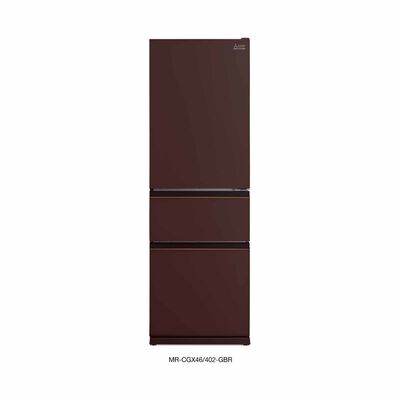 MITSUBISHI 3 Door Refrigerator (361l) Glass Brown MR-CGX46EX-GBR-P