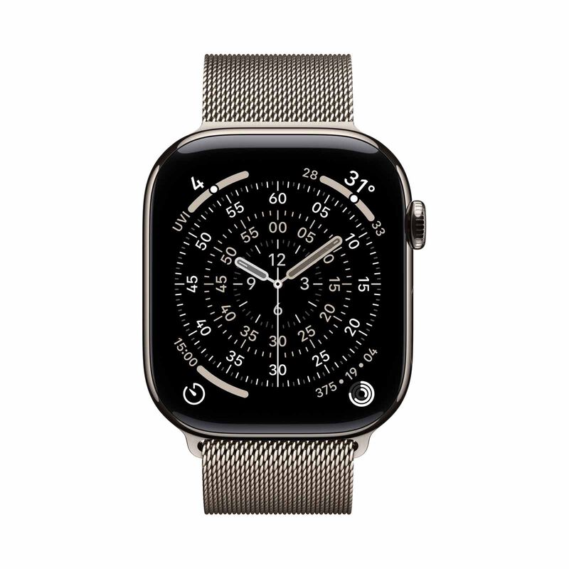 APPLE Watch Series 11 Gps + Cellular 46mm Natural Titanium Case With Natural Milanese Loop - S/m MFCY4X/A-image 5