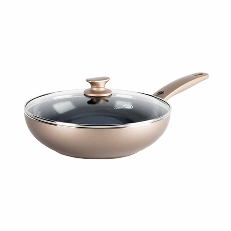 GREENPAN Greenpan Cambridge 28cm Wok With Lid, Bronze [pfas Free] GPCBR675969-image null