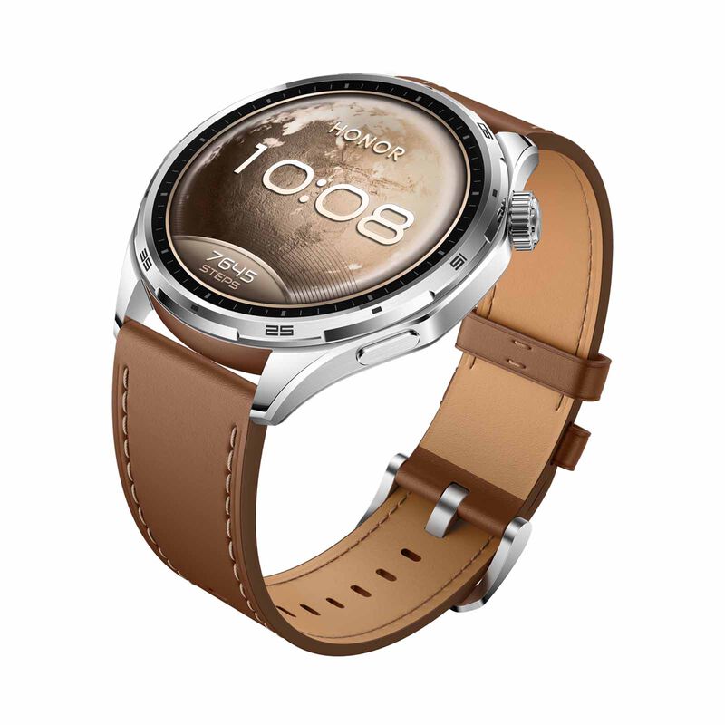 HONOR Watch 6 Std Bt 32mb+4gb Global Ver (twilight Brown With Brown Leather Strap) ROM-B09-image 4