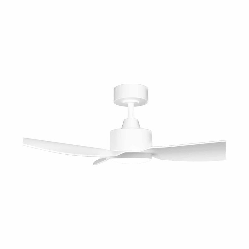 EUROPACE 52 In Dc Motor Ceiling Fan (down Rod) With Light - White ECF52R - WHWH-image 2