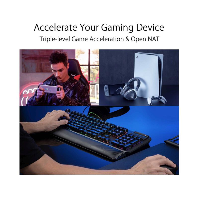 ASUS Ax10000 Tri-band Wifi6 Rog Gaming Router 2-pack GT6 B-2-PK-image 2