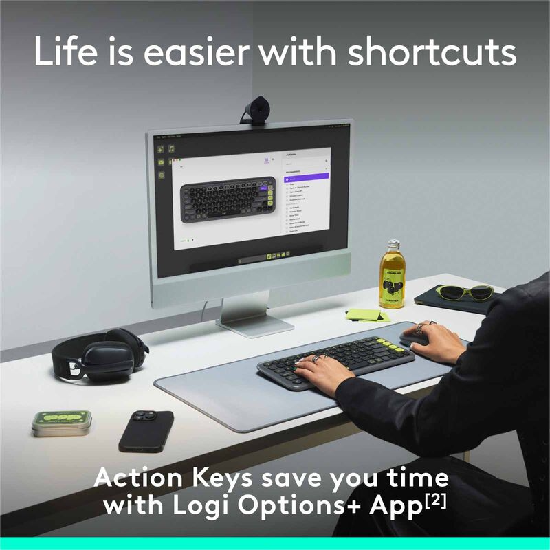 LOGITECH Pop Icon Keys Wl Kb - Off White 920-013084-image 9