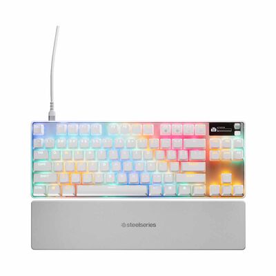 STEELSERIE Omnipoint Keyboard Us + Magnetic Wrist Rest (gen 3) - White APEX PRO TKL