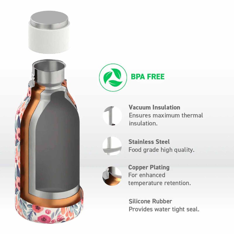 ASOBU Urban Water Bottle Floral 460ml ASBV24FL-image 2