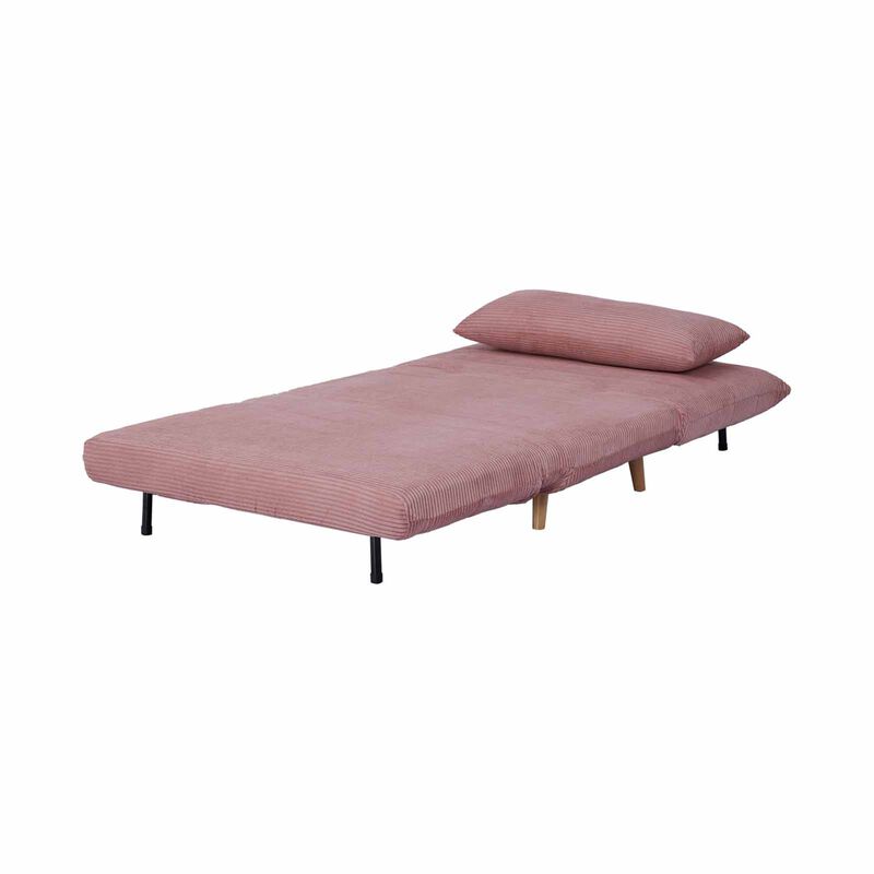 Single Sofa Bed Pink KIENNA-image 4
