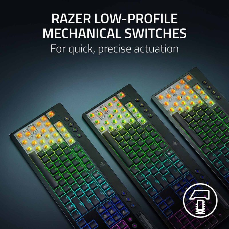 RAZER Blackwidow V4 Low-profile Hyperspeed (orange Tactile Switch) - Us Layout - Frml RZ03-05270800-R3M1-image 4
