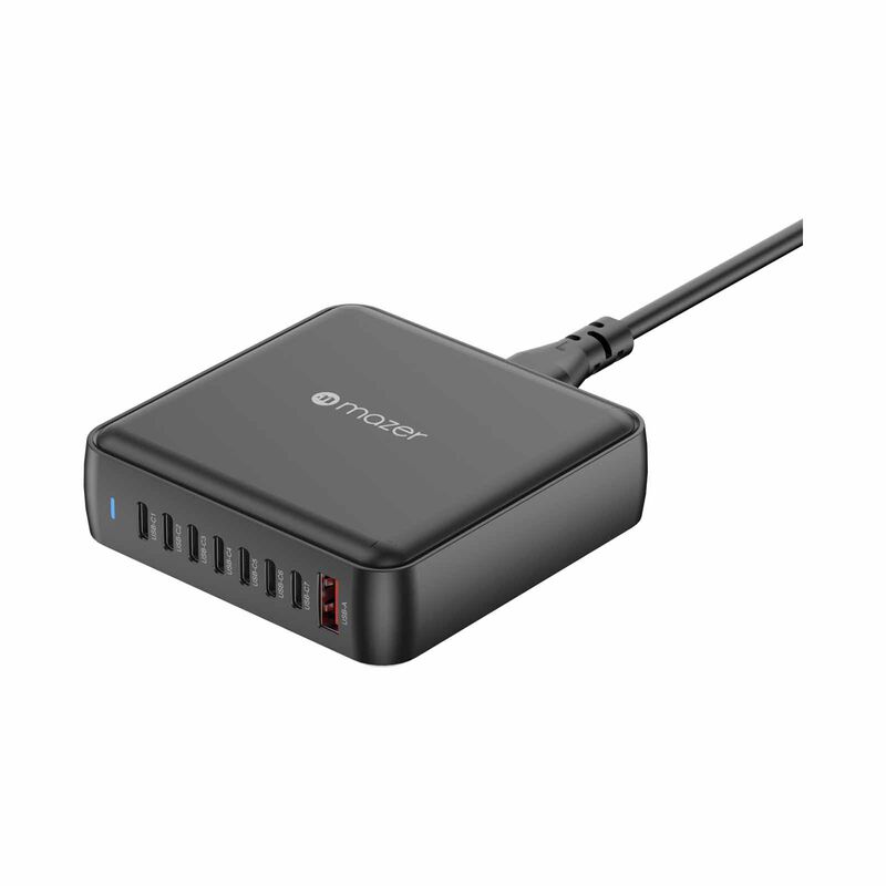 MAZER Ganprestige Uk Pd170w 8ports (7c1a) Desktop Charger With 1.5m Power Cable-black M-D170W-V5-BK-image 5