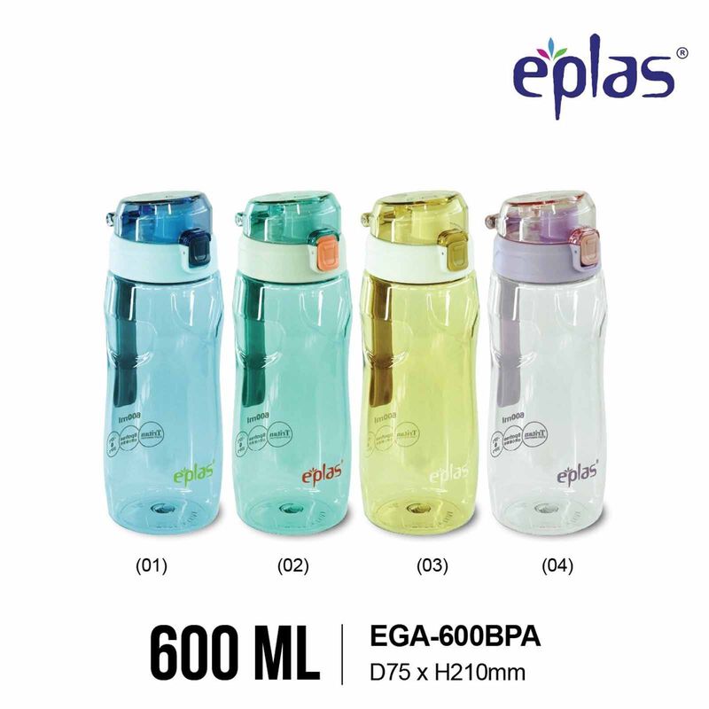 EPLAS Eplas Ega-600 One Touch To Open Bottle (600ml) - Blue EGA-600-image 5