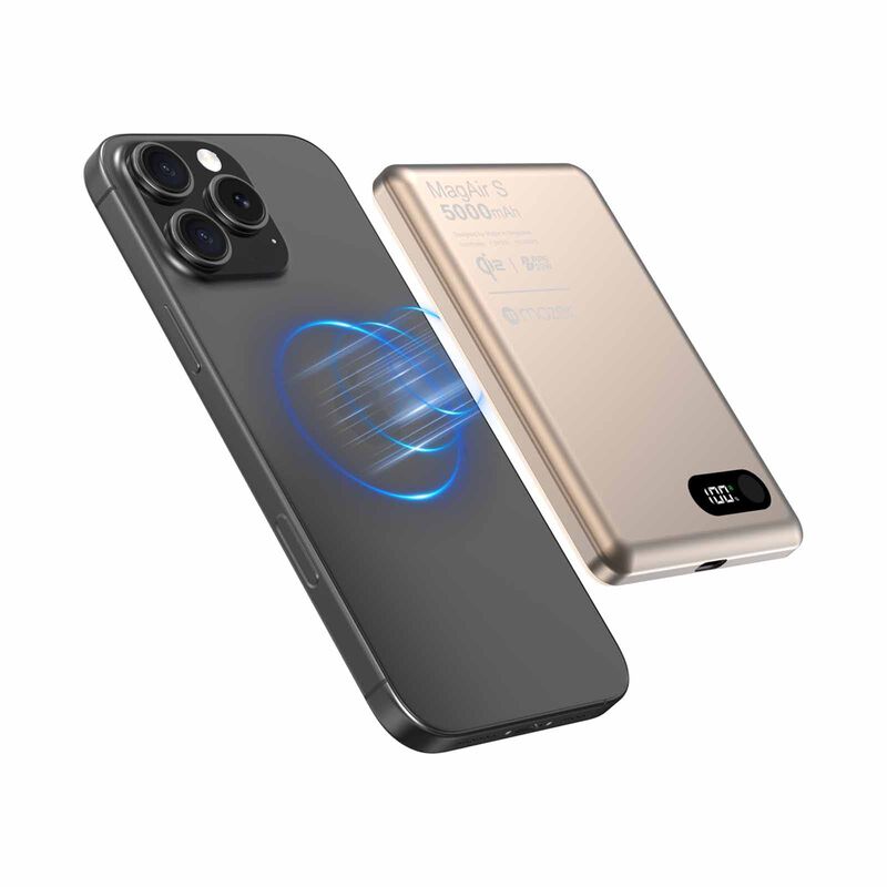 MAZER Qi2 Certified 15w 5000mah Pd20w Ultra Thin Power Bank - Desert Titanium M-MAGAIR29-DT-image 9