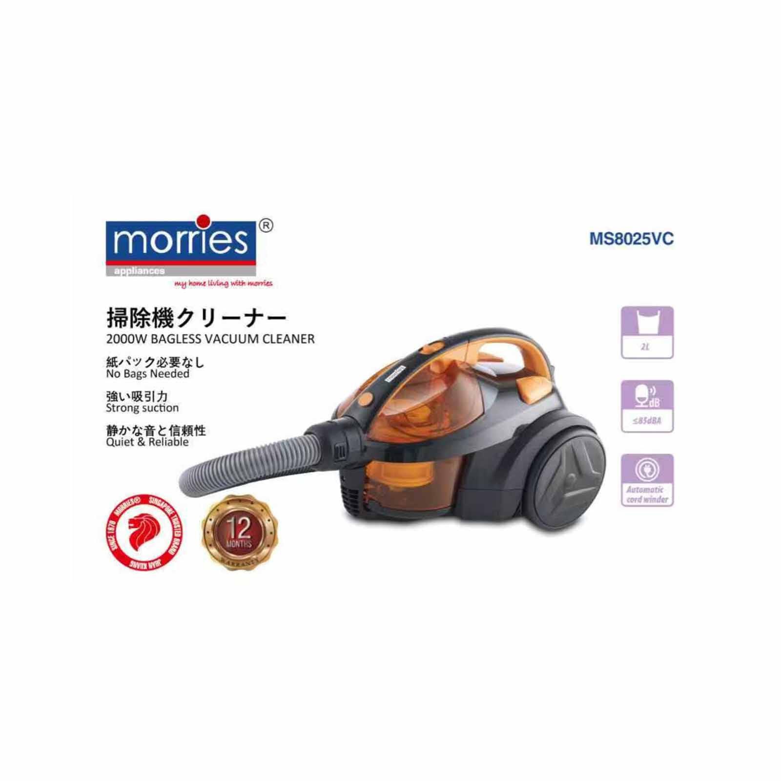 Shop MORRIES 2000w Vacuum Cleaner MS-8025VC in Singapore