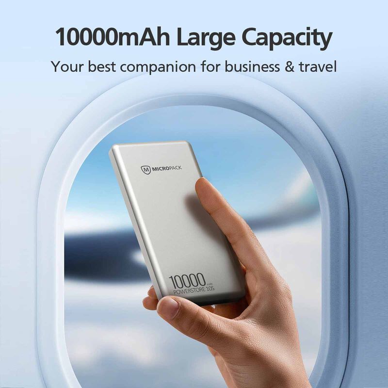 MICROPACK 2 In 1 Slim Powerbank - Black PB-10S-BK-image 8