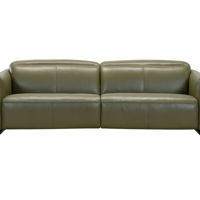 3rr Seater (fl) C15 Green Full Leather Sofa VERDA-image 1