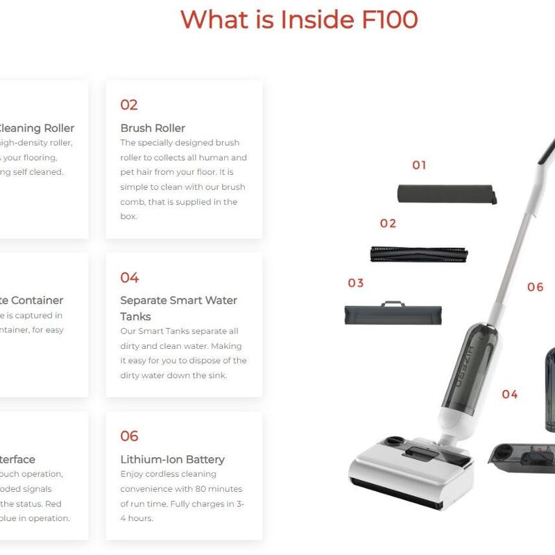 HIZERO Bionic Floor Cleaner - Sage F100 - SAGE-image 2