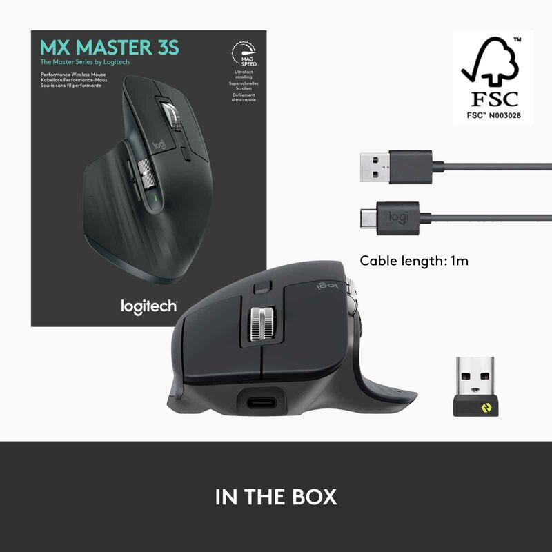 LOGITECH Mx Master 3s Wireless Mouse Graphite 910-006561-image 10