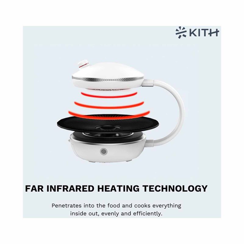 KITH Mini Smokeless Bbq Grill - Knob Control SBG-MINI-W1-image 5