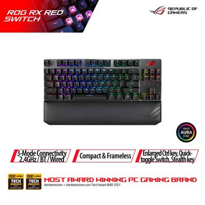 ASUS Rog Strix Scope Tkl Deluxe Rx Rgb Keyboard ROG STRIX SCOPE TKL DELUXE RX RED