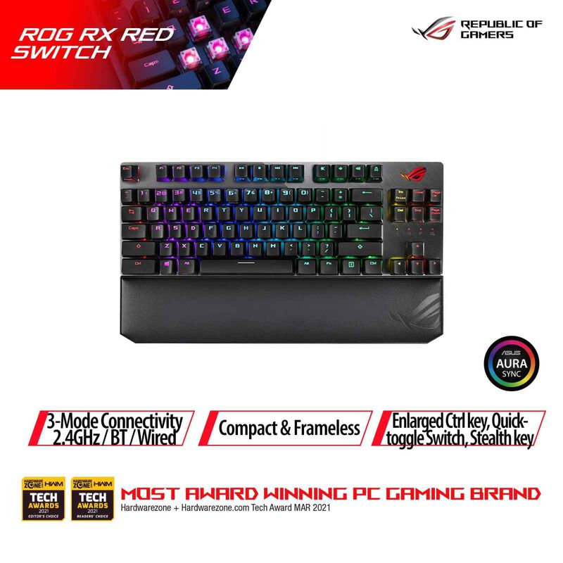 ASUS Rog Strix Scope Tkl Deluxe Rx Rgb Keyboard ROG STRIX SCOPE TKL DELUXE RX RED-image 1