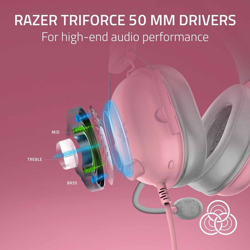 RAZER Blackshark V2 X For Playstation - Wired Esports Headset - Quartz - Nasa + Ap Packaging RZ04-03241400-R3UA-image 7