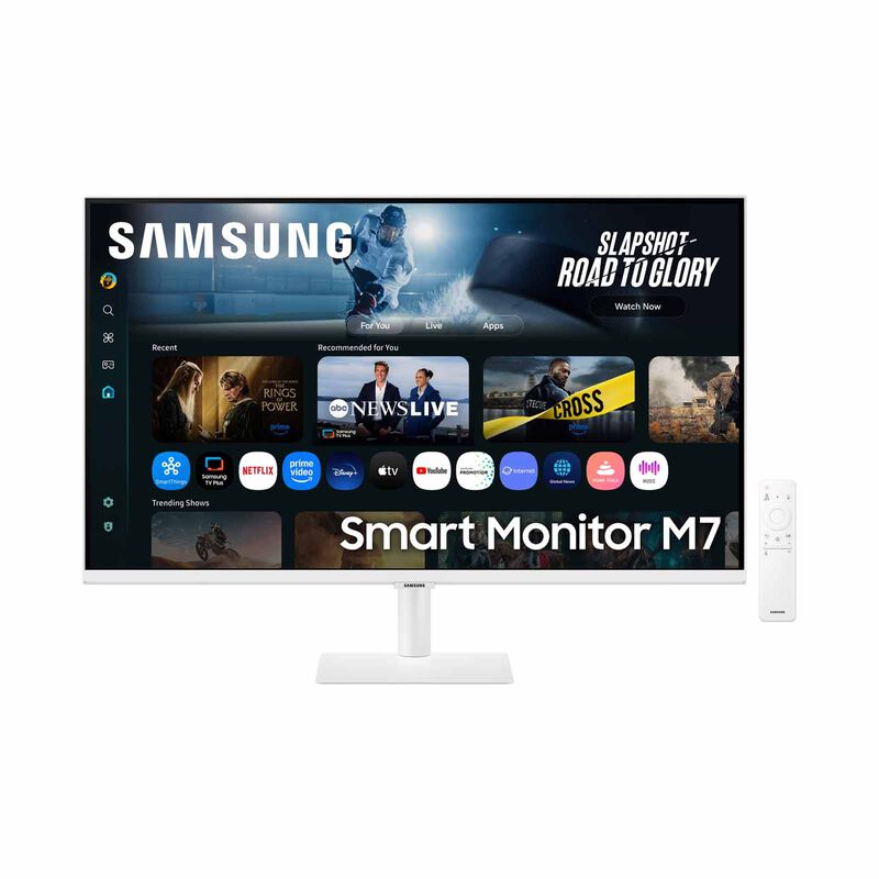 SAMSUNG 32in 4k M7 Flat Smart Monitor White LS32FM701UEXXS-image 1
