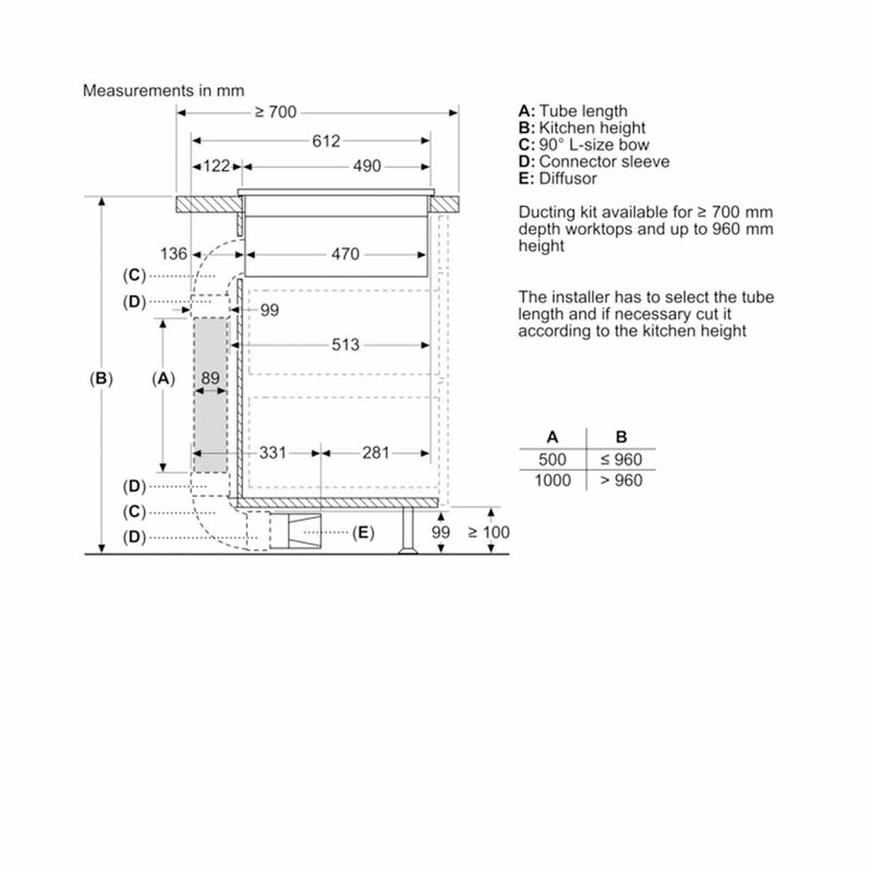 BOSCH 80cm Induction Hob With Integrated Ventilation System PXX895D66E-image 2