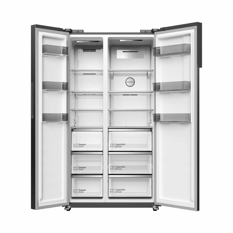 HITACHI Side By Side Door Fridge (525l) - Glass Black HRSN9552DGBSG-image 4