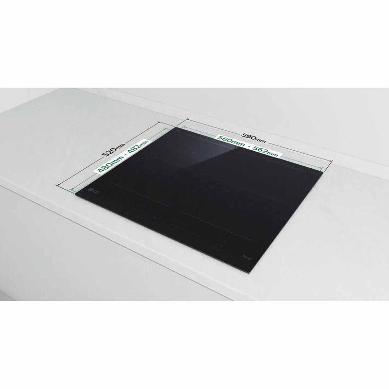 LG 60cm Induction Hob - 4 Zone With Dual Flex Zone - Black (exclude Installation) CI7Z2438BA-image 3