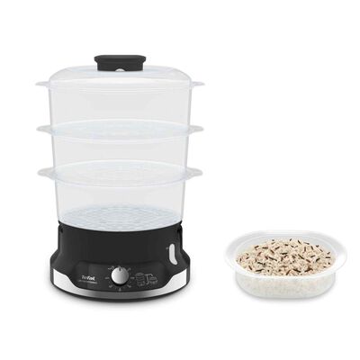 TEFAL Ultracompact 3 Tier Bpa Free Steamer (9l) VC2048