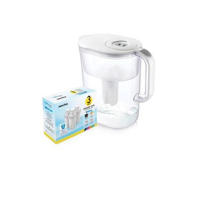 NOVITA Water Pitcher White Hydropure & Filter Pack NP120W BUNDLE
