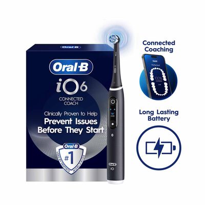 ORAL-B Electric Toothbrush - Black IO 6 - BLACK