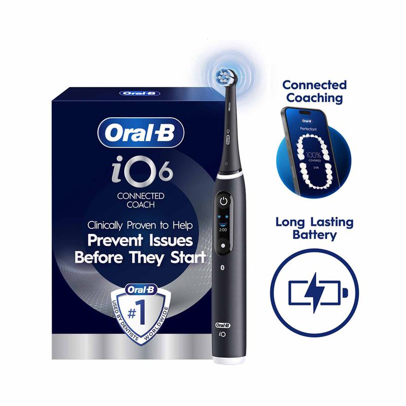 ORAL-B Electric Toothbrush - Black IO 6 - BLACK-image 1