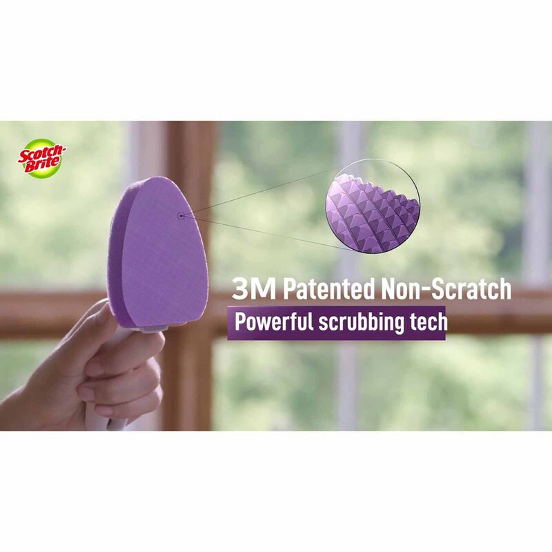 3M SCOTCHB Glass Cooktop Cleaner Wand 1wand With 2 Heads 950-CT-W-image 4