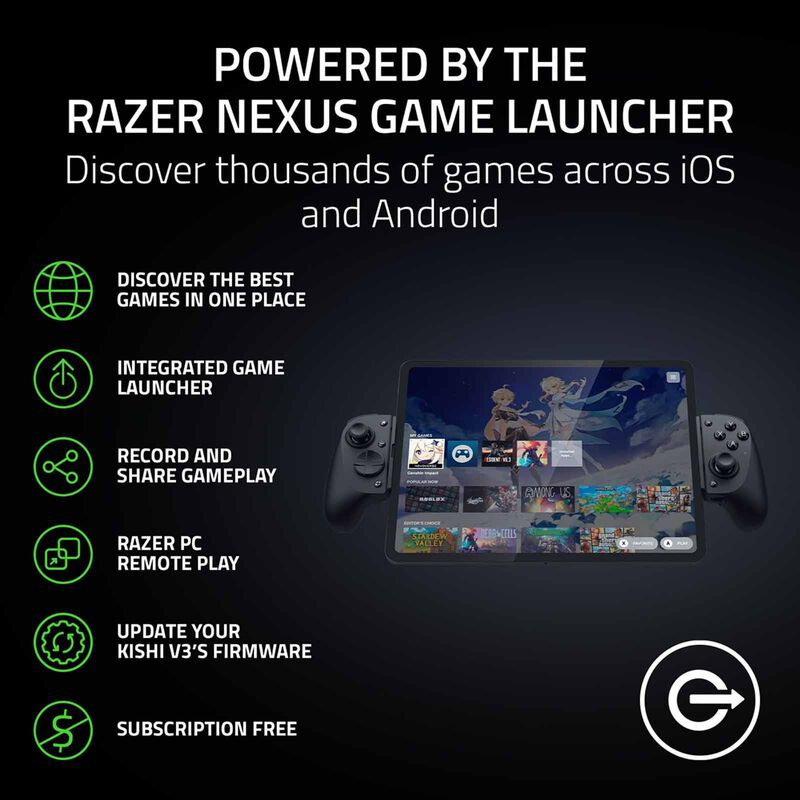 RAZER Kishi V3 Pro Xl - Usb C Gaming Controller For Full-sized Tablets RZ06-05470100-R3M1-image 4