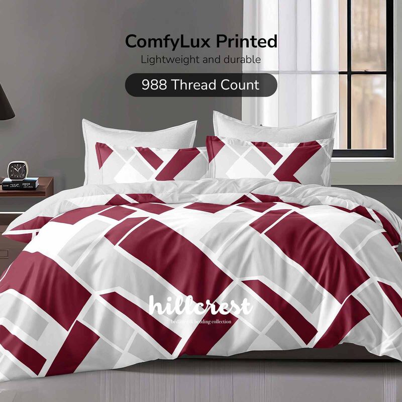 HILLCREST Hillcrest I 988tc Comfylux I Printed I King Fitted Sheet Set I Slope ( Oe ) 6833 I K I FS I SLOPE-image 1