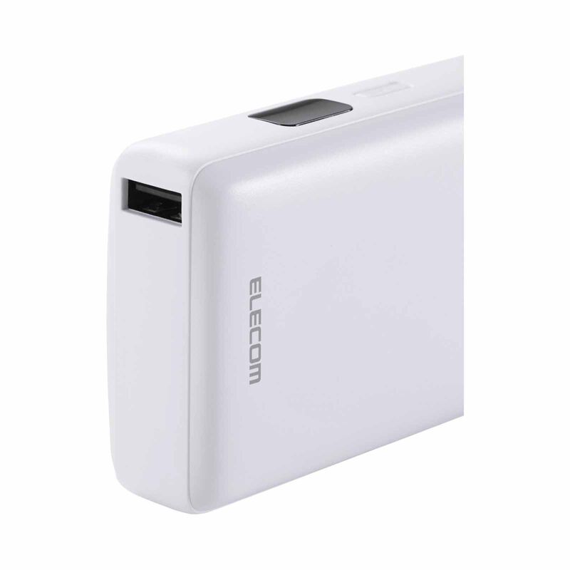 ELECOM Ccc Powerbank With Integrated Cable 10000mah 30w 1c1a DE-A06-10000WH-image 4