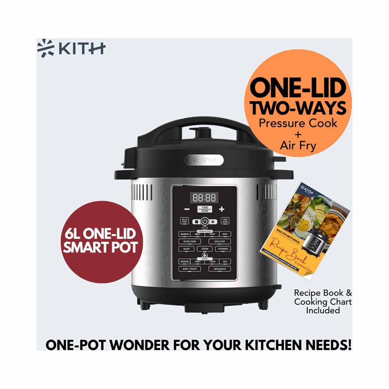 KITH 17-in-1 Multifunctional Pressure Cooker & Air Fryer MPA-B6L-BK-image 2