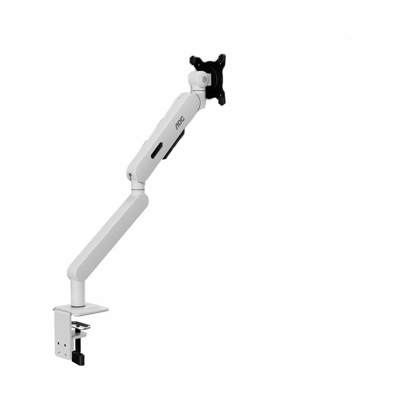 AOC Mechanical Gas Spring System Single Monitor Arm (white) AM406W-image 4