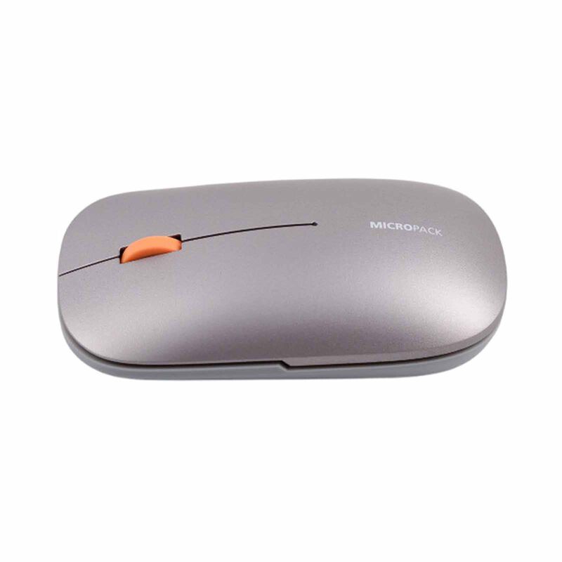 MICROPACK Lifestyle 2.4g + Bluetooth Rechargeable Wireless Mouse - Grey ML-203W-GY-image 5