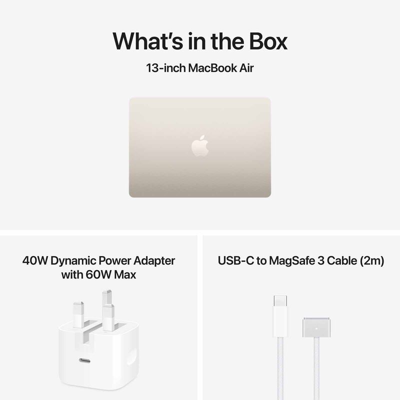 APPLE 13-inch Macbook Air: M5 Chip With 10-core Cpu And 8-core Gpu, 16gb, 512gb Ssd - Starlight MDHA4ZP/A-image 2