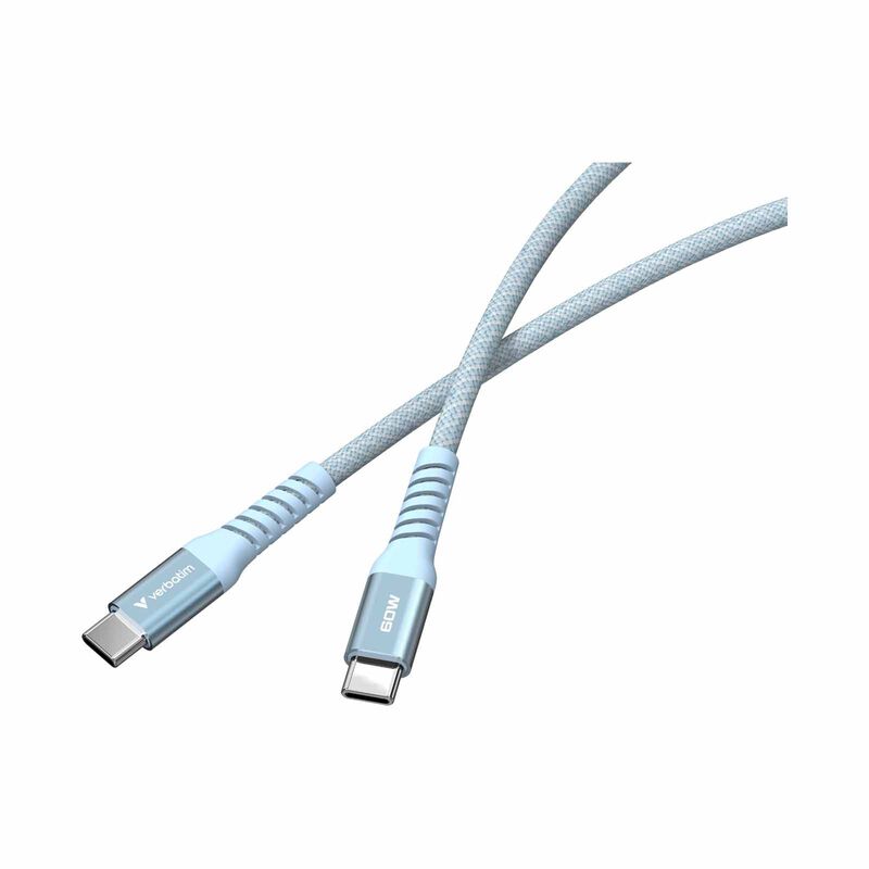 VERBATIM Sync & Charge Usb-c To Usb-c 60w Magnetic 120cm - Blue VM31852-image 2