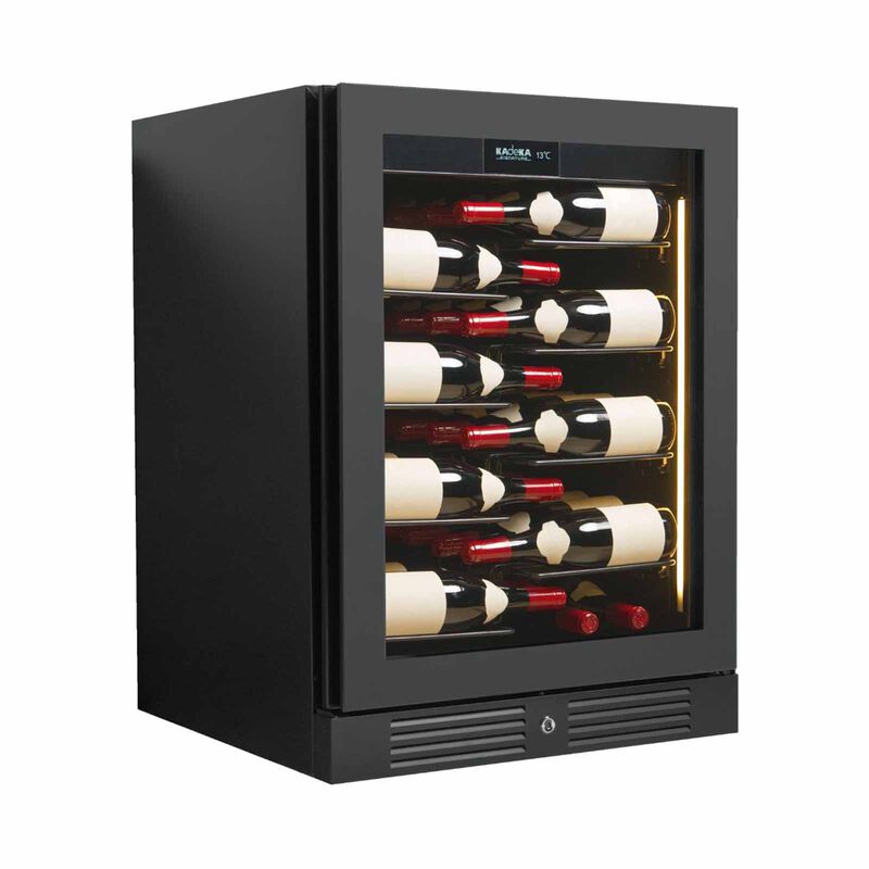 KADEKA Wine Chiller - Matt Black (40 Bottles) (left Opening) KSP40TL-image 2