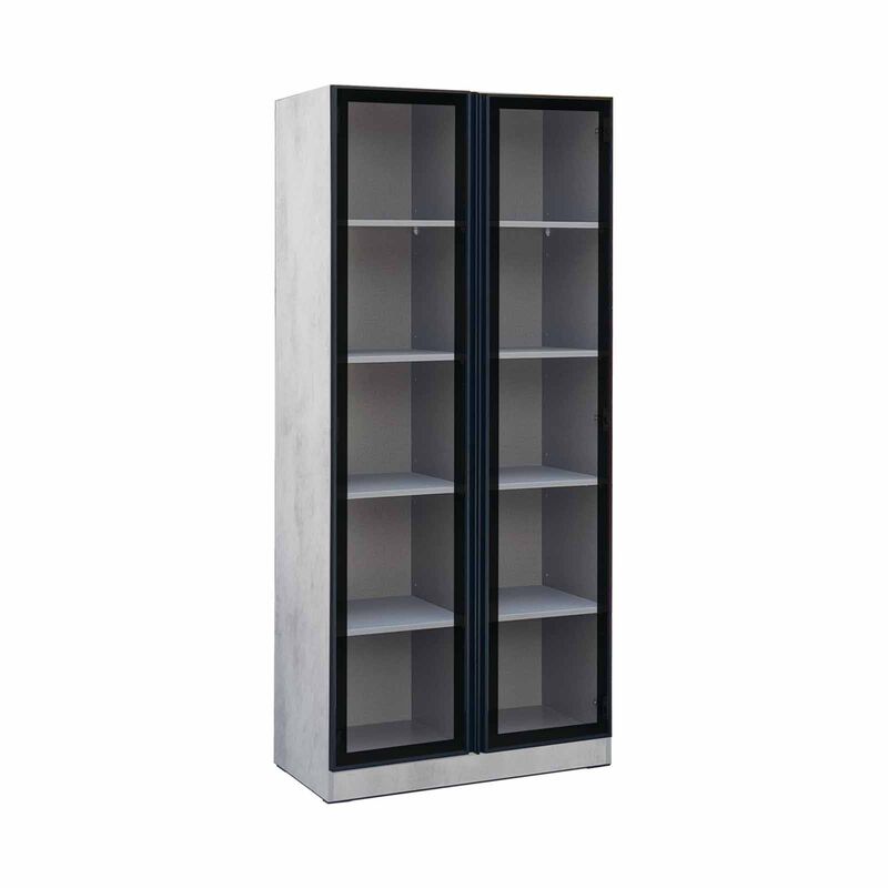 SMARTBOX Book Cabinet (solid Plywood) CUBA GREY-image null