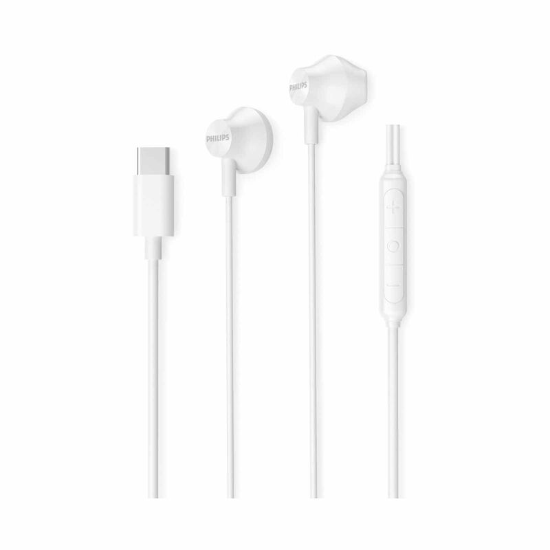 PHILIPS Wired In-ear, 1.2m, 14.2mm Neodymium Driver, Built-in Mic, Play/pause Button TAE2000WT/97-image 2