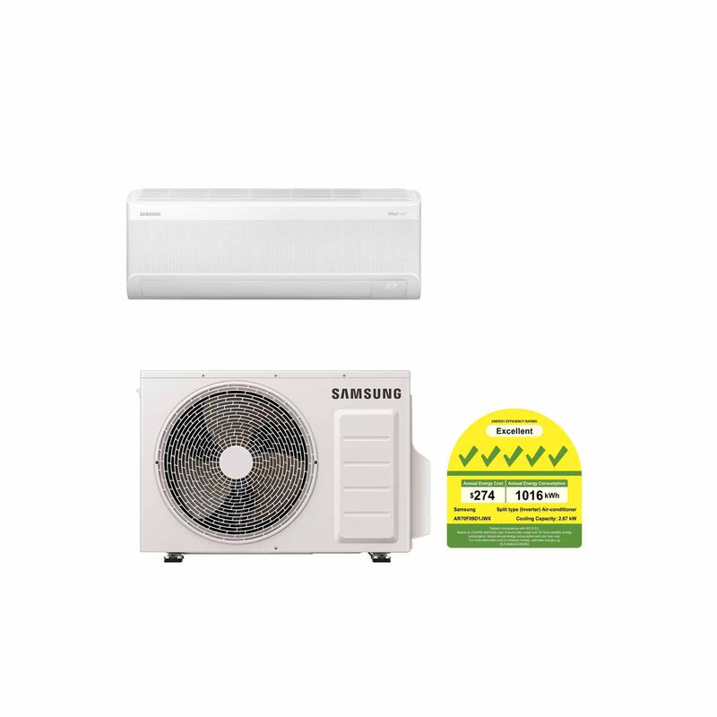 SAMSUNG Samsung Windfree Single Split Aircon -9k AR70F09D1JWNSP/AR70F09D1JWXSP-image 1