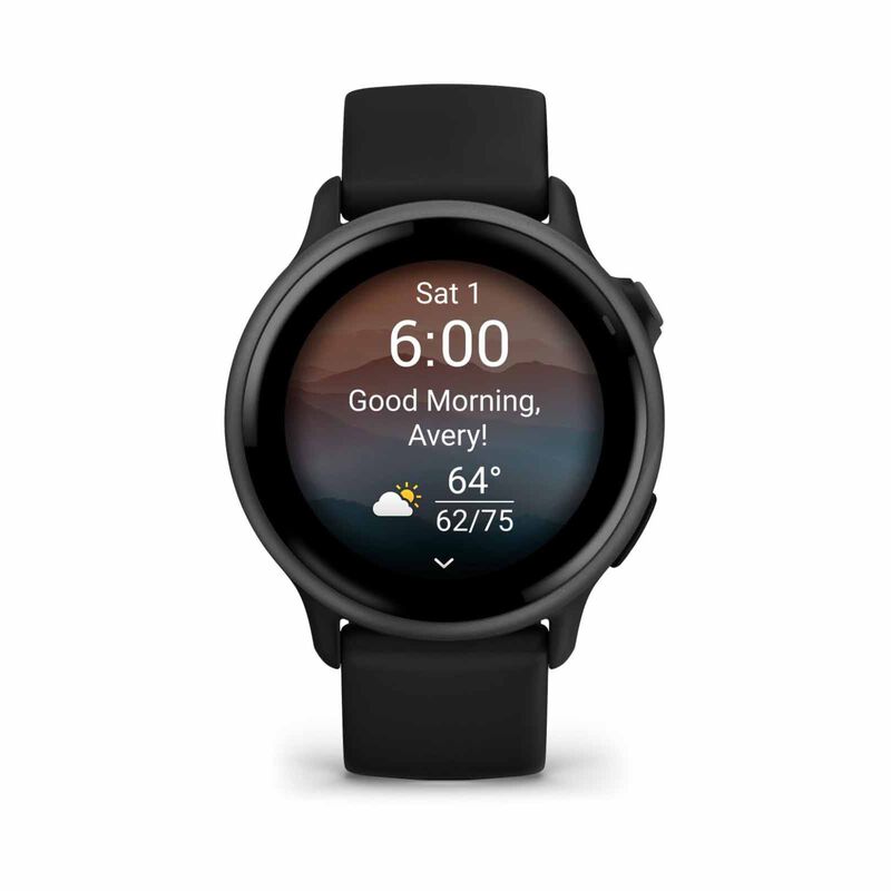 GARMIN Vivoactive 6 Gps Smartwatch Slate With Black Band GM-010-02985-40-image 1